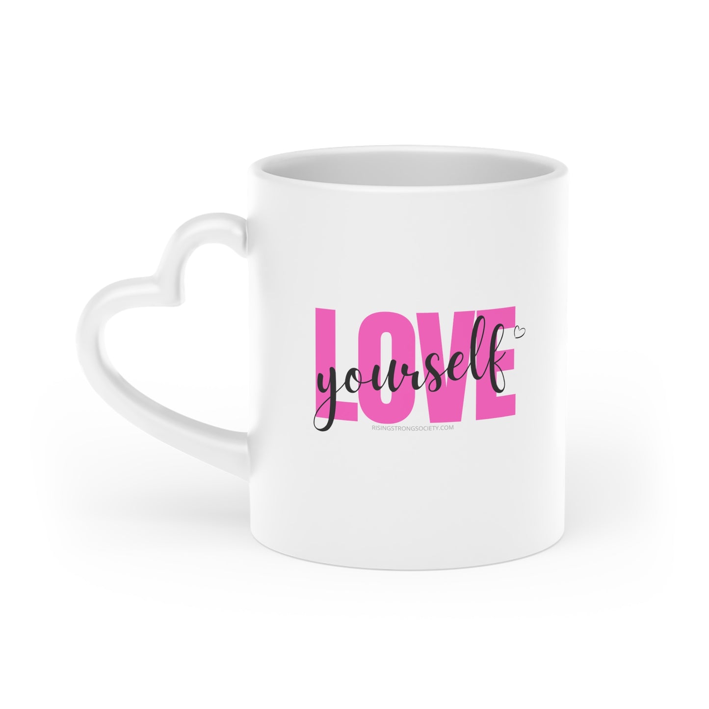 Heart-Shaped Love Yourself Mug